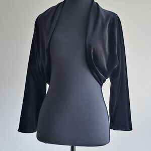 Tahari ASL Black Velvet Jacket